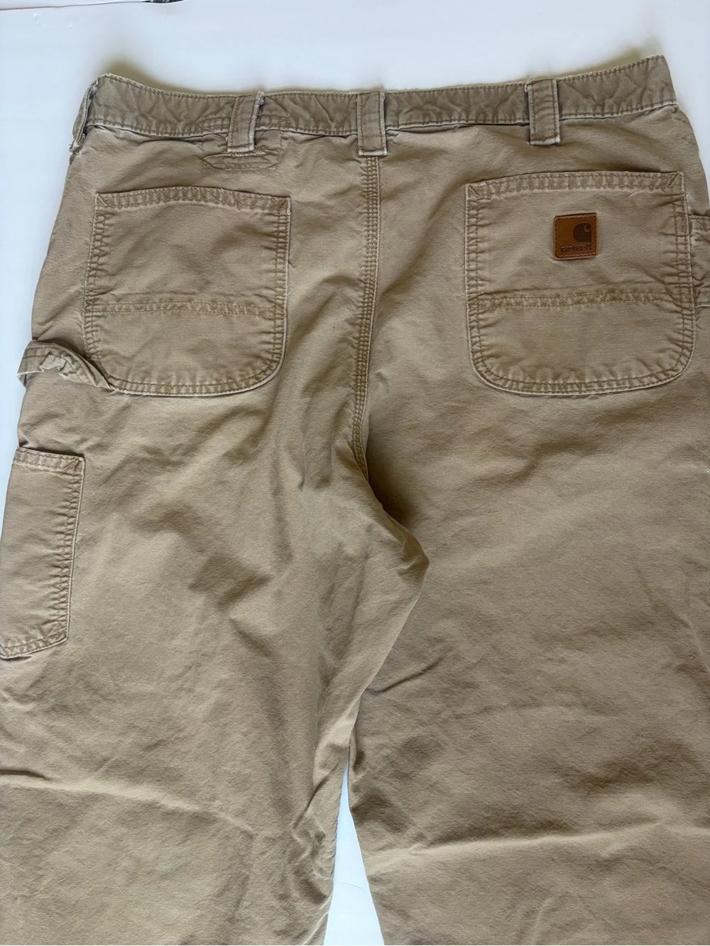 Carhartt B151 DKH Dungaree Fit Carpenter Pants Desert Khaki 38x32 100% Cotton